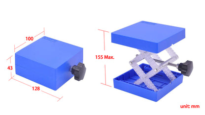 Height Adjustable Supporting Jack (43 - 155mm H) with 100 x 100mm Platform- EQ-SJ-100