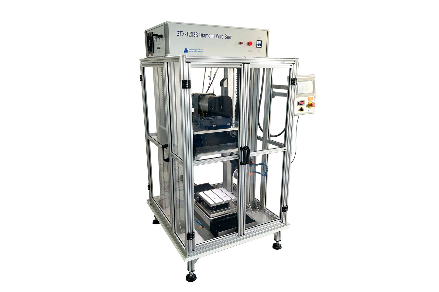 Automated Precision Wire Saw with shielding protection, Touch-Screen control - 12" Dia Cutting Capability - STX-1203B