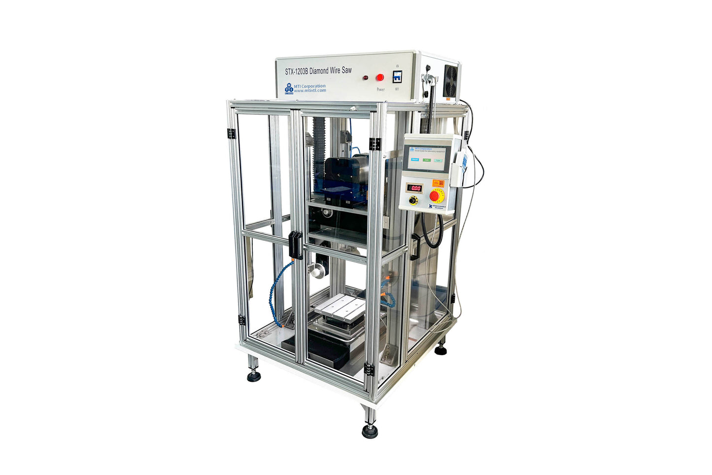 Automated Precision Wire Saw with shielding protection, Touch-Screen control - 12" Dia Cutting Capability - STX-1203B