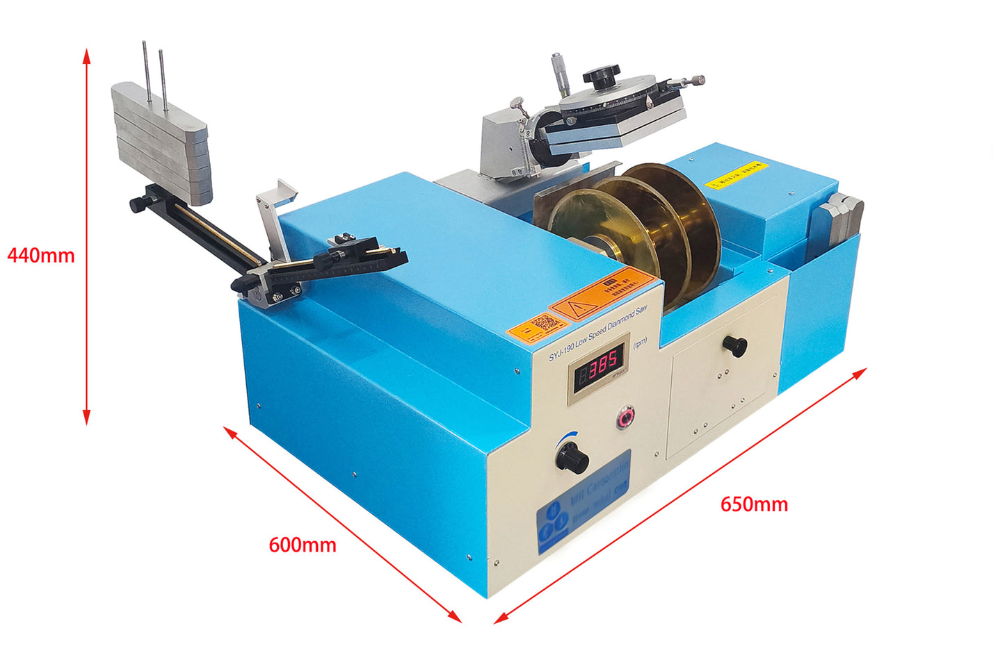 Multi-Blade Low Speed Saw with 6" Cutting Blade for Dicing 4" Wafer - SYJ190