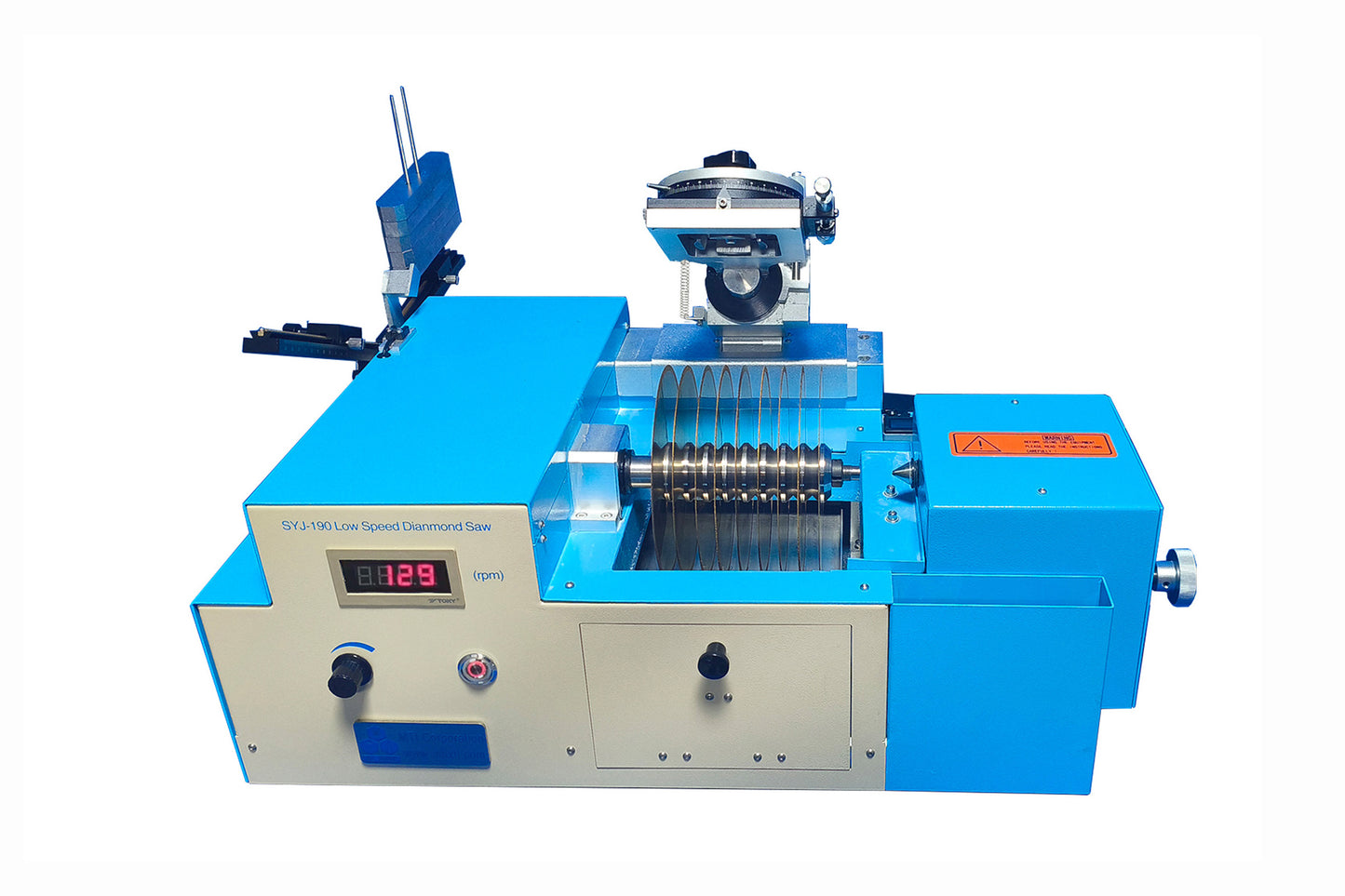Multi-Blade Low Speed Saw with 6" Cutting Blade for Dicing 4" Wafer - SYJ190