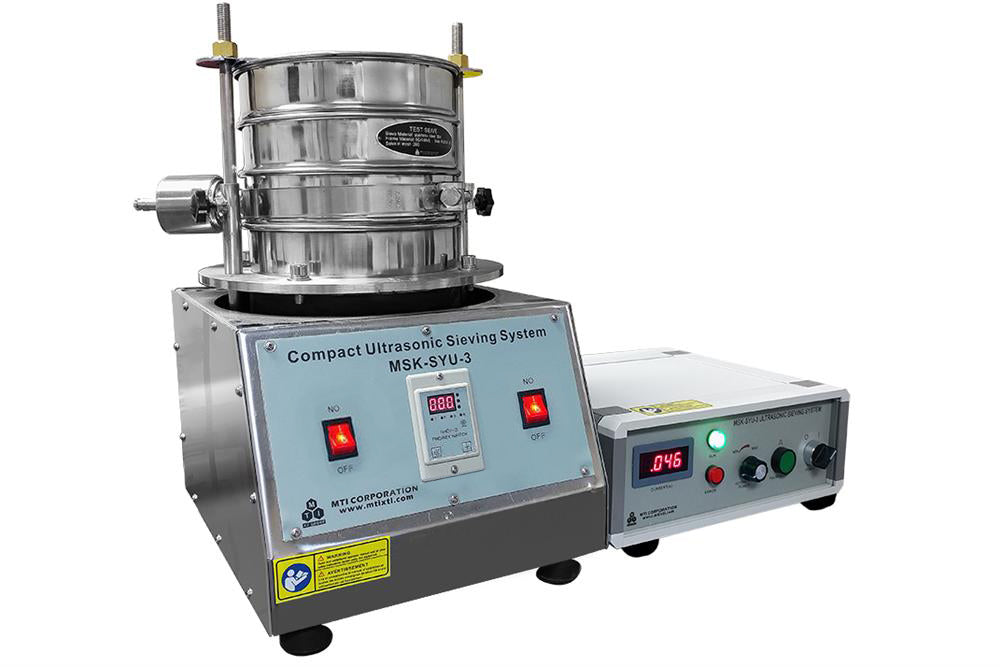 Ultrasonic Vibration Sieving System with Three Sieves (100, 200, 450 Mesh) - MSK-SYU-3