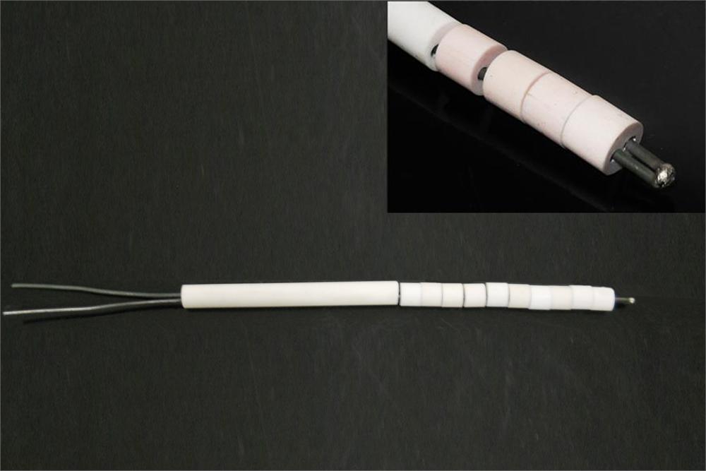 Thermocouple: K type (Ni-Cr/Ni-Al) 220mm (8.7") Length with Ceramic Sheath - EQ-TC-K-22