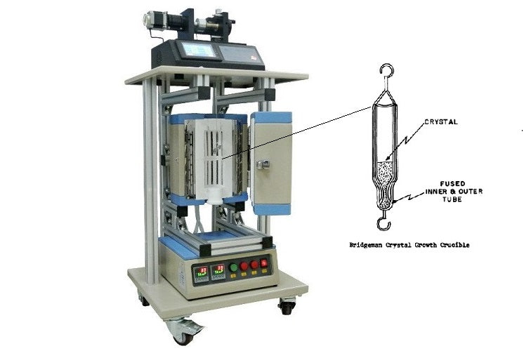 Economic Compact Bridgman Crystal Growth Furnace w/ Hanging Wire Up to 1100C - OTF-1200X-S-VT-BMGH