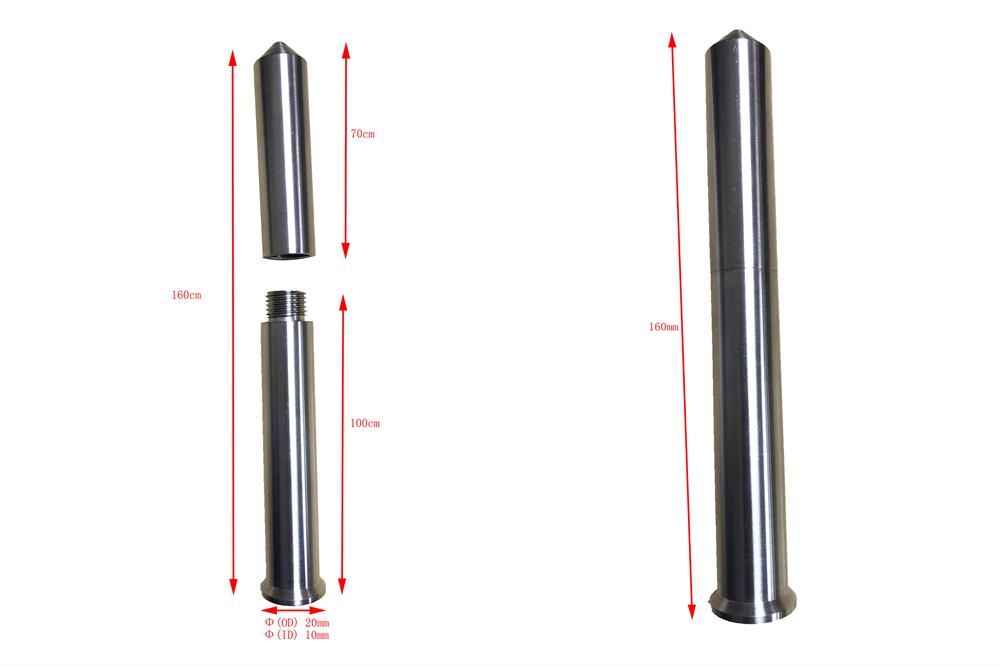 Crucible for Melt Spinning System 160 mm L x 17 mm OD x 14.3 mm ID - TQ22D160