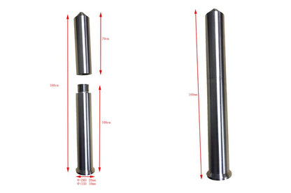 Crucible for Melt Spinning System 160 mm L x 17 mm OD x 14.3 mm ID - TQ22D160