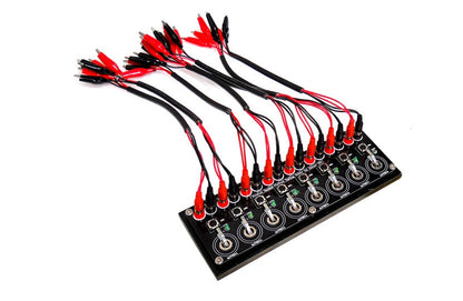 8 Channels Coin Cell Testing Board with Cable & Optional Connector for BST8 Series Battery Analyzers - EQ-BC-8C