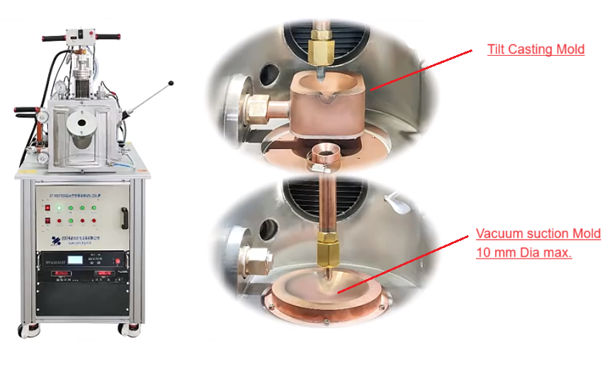 Arc Melting System up to 500g with Casting Function and Vacuum & Water Chiller - SP-MSM-800A