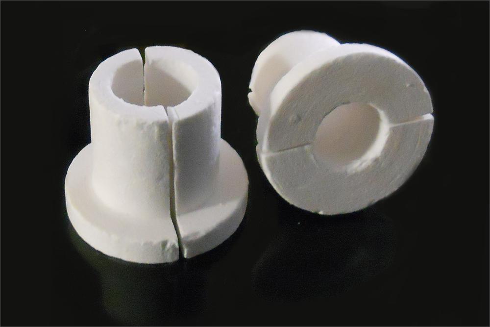 A Pair of Fiber Alumina Tube Adaptor for OTF1200X Tube Furnace with 1" Processing Tube - EQ-F-adaptor-D1