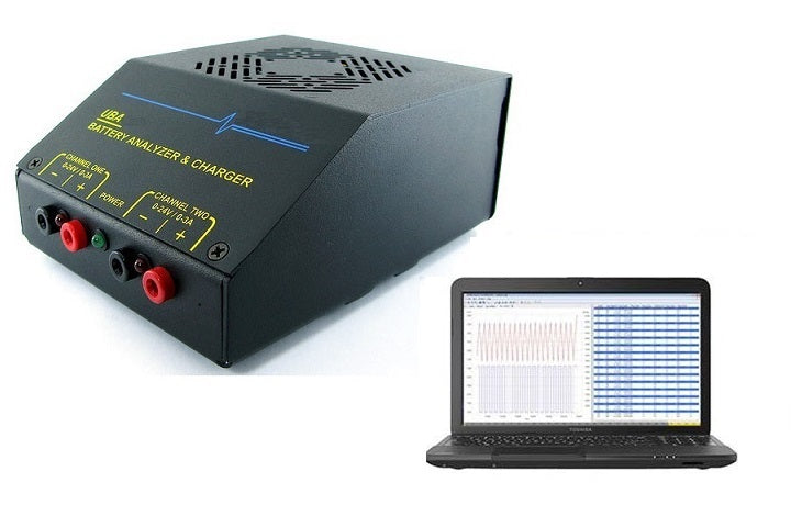 NRTL & CSA Certified Two Channel Battery Analyzer, 12 - 2000mA upto 18.5V With Laptop - BST-UBA5-LD