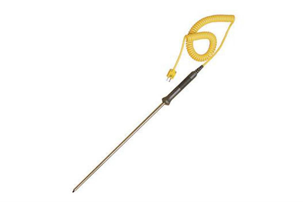 Thermocouple: K type 18" L x 1/4"Dia with Alloy sheath and Male Plug for Calibration up to 1335C - EQ-TC-K-Cali-18S-LD