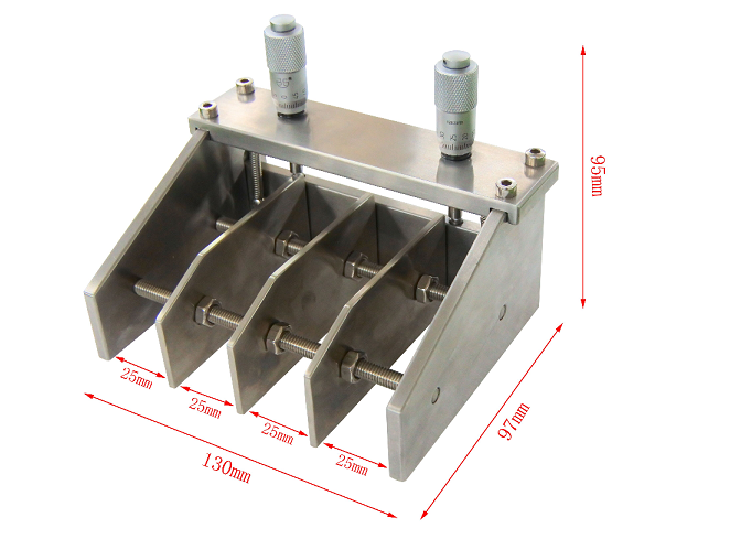 4 Paths Film Applicator ( 4 x 25 mm Width) for Hi-Throughput Multi-Composition Coating - Se-KTQ-4-25