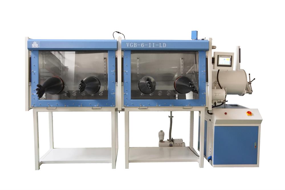 Dual Chamber Glove Box with Gas Purification System (H2O & O2<1ppm)-VGB-6-II-LD