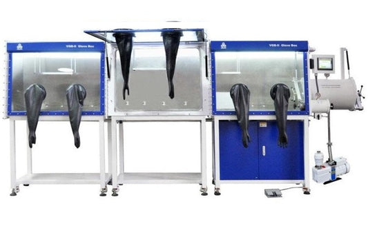 Triple Chambers Glove Box with Gas Purification System (H2O&O2< 1ppm) - VGB-6-III-LD