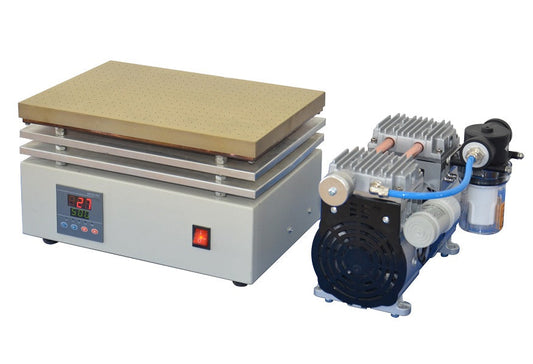 500°C Heating Plate (350L x 240W, mm) with Optional Vacuum Chuck & Pump - HP-500V