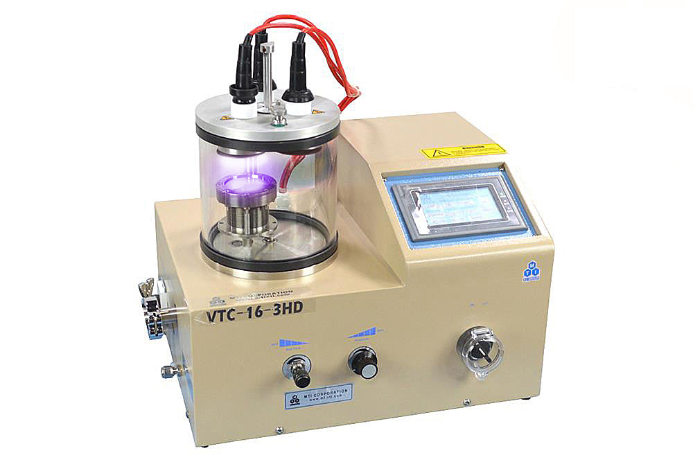 3 Rotary Target Plasma Sputtering Coater Including 3 Targets - VTC-16-3HD-LD