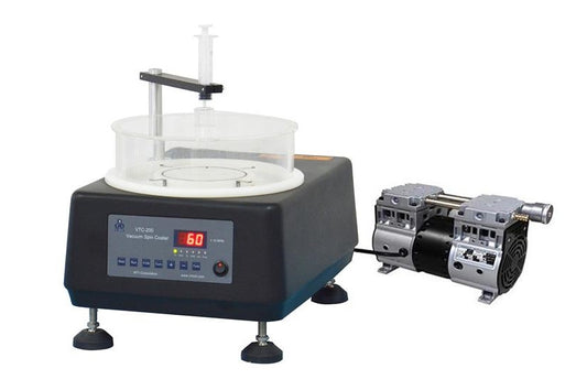 Programmable Vacuum Chuck Spin Coater (500-6000 rpm, 8" Max) w/ Optional Heating Cover- VTC200