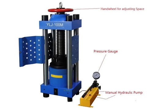 100T Max. Manual Hydraulic Press with Protection Door - YLJ-100M