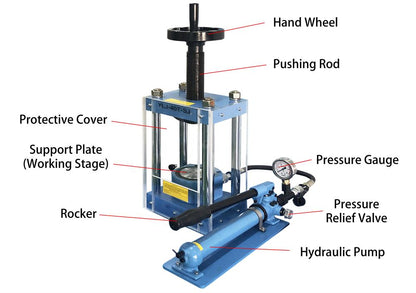 40T  Manual Hydraulic Laboratory Press with Separable Pump - YLJ40TS