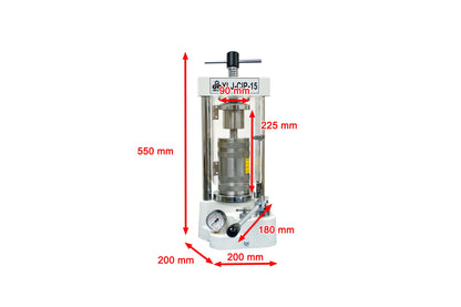 Compact CIP with 22mm ID Vessel Max. 380 Mpa for use in Glovebox - YLJ-CIP-15