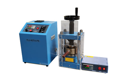 40T Electric Hydraulic Press with Optional Heating Die (250C Max) for Cold Sintering Process - YLJ-CSP-40TA