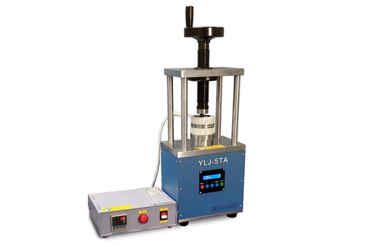 550 °C Max Hot Pellet Press with Si3N4 Die and Digital Pressure & Temp. Control - YLJ-HP2