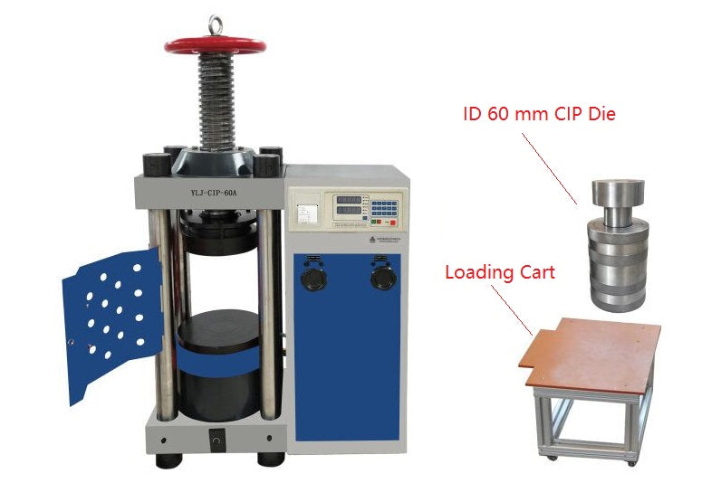 100T Electric Cold Isostatic Pressing (CIP) with ID 35/50/60/80 mm Vessel - YLJ-CIP-XXA