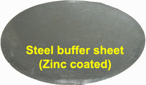 12" Dia x 0.7mm Thick Steel Buffer Sheet - EQ-SteelBF12