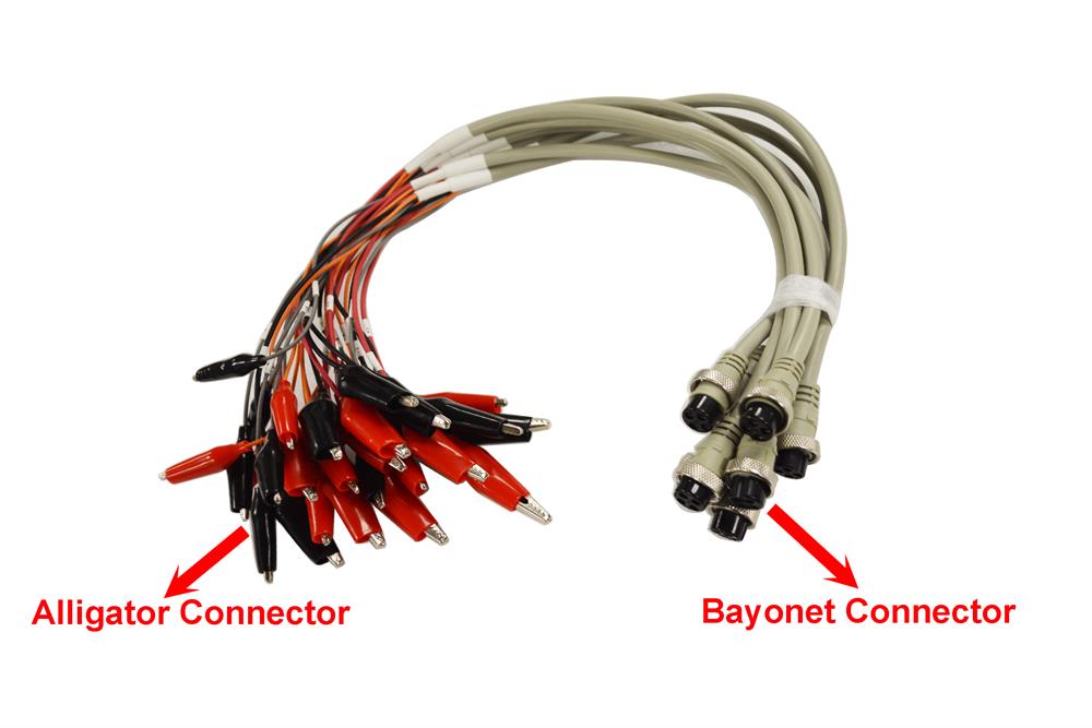 8 pcs Connection Cables for MTI Battery Analyzers - EQ-BACC-8Z