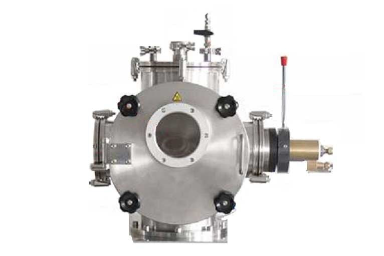 Vacuum Chamber (315 ID x 310L, mm ) with Rocker Arm for DIY Induction Melting / Casting - HVC-Cast