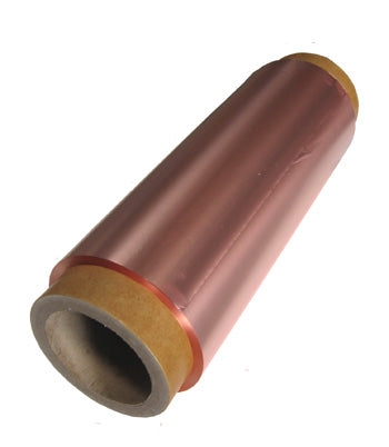 Copper Foil for Battery Anode Substrate (170 m L x 280mm W x 9um thick) - EQ-bccf-9u