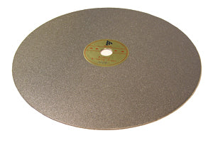 Electro-plated 8" Dia. Diamond Grinding Plate with PSA, 320 mesh - EQ-DGP-8PB320