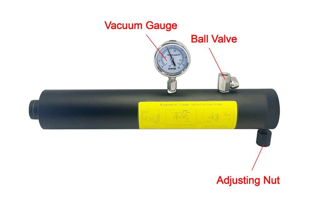 Flanged Tube for Air-Free Installation of Vacuum Sealer (MSK-115A-SS) - M115SS-FLT