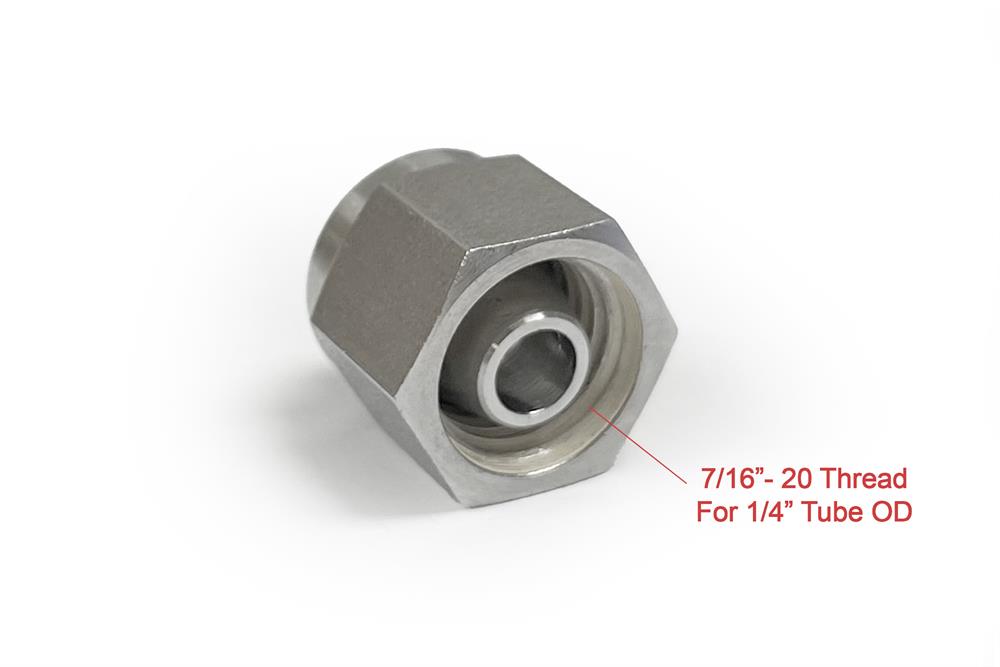 SS304 Sealing Cap for 1/4" Feedthrough of Vacuum Sealing Flanges - FT14CAP