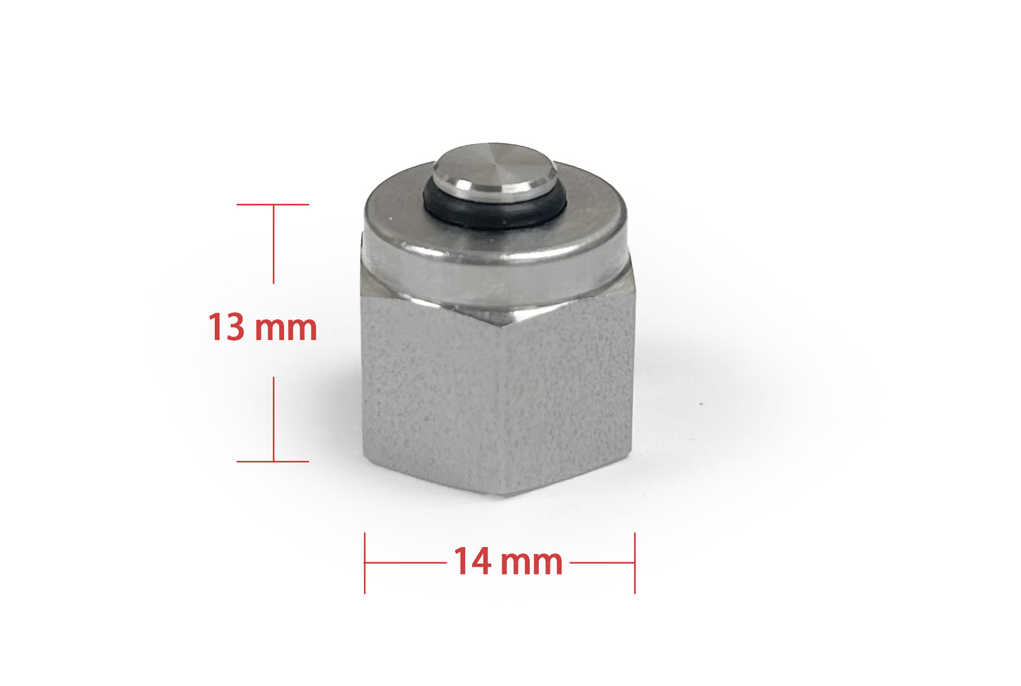 SS304 Sealing Cap for 1/4" Feedthrough of Vacuum Sealing Flanges - FT14CAP