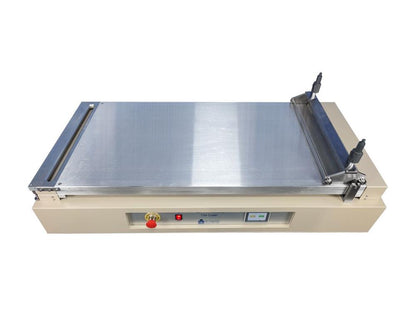 500mm-wide Tape Casting Sheet Coater (20"W°43"L) w/ 120°C Vac. Bed & Doctor Blade - MSK-AFA-W500-AL