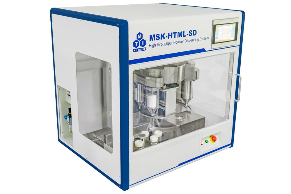 5-Channel Solid Powder Dispenser with Precision Scale for High Throughput Preparation - MSK-HTML-SD