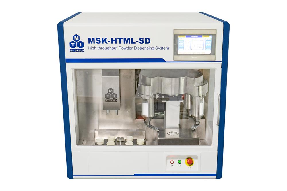 5-Channel Solid Powder Dispenser with Precision Scale for High Throughput Preparation - MSK-HTML-SD