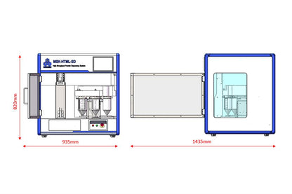 5-Channel Solid Powder Dispenser with Precision Scale for High Throughput Preparation - MSK-HTML-SD