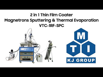 2 in 1 Thin Film Coater: Magnetrons Sputtering & Thermal Evaporation - VTC-1RF-SPC