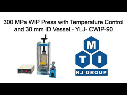 300 MPa CIP or WIP Press with Electrode Feedthroughs and 30 mm ID Vessel - YLJ-CWIP-300