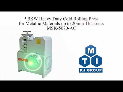 Heavy Duty Rolling Press (180Wx132D, mm ) w/ Variable Speed For Metallic Materials - MSK-5070-AC