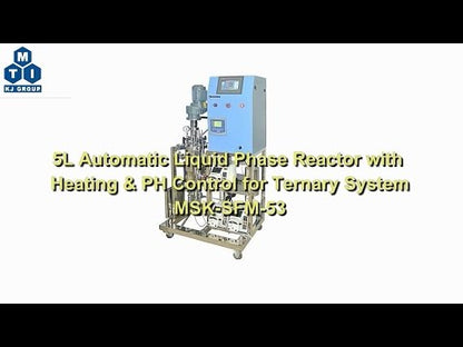 Automatic Liquid Phase Reactor with Heating & pH Control for Ternary Precipitation , optional 3,5,10 L - MSK-SFM-53