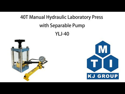 40T  Manual Hydraulic Laboratory Press with Separable Pump - YLJ40TS