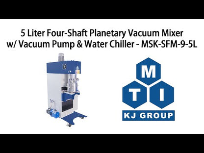 5 Liter Four-Shaft Planetary Vacuum Mixer with Vacuum Pump & Water Chiller - MSK-SFM-9-5L