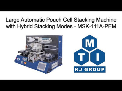 Large Automatic Pouch Cell Stacking Machine with Hybrid Stacking Modes (Max.200 mm L x 150 mm W), Glovebox Compatible - MSK-111A-PEM