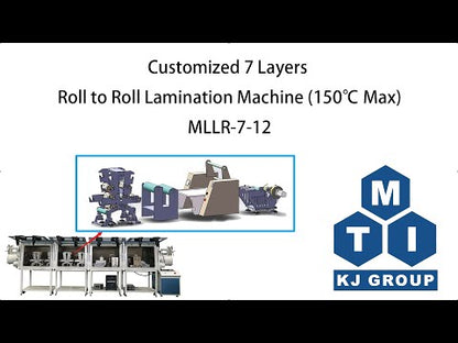 Customized 7 Layers Roll to Roll Lamination Machine ( 365 mm Width , 130°C Max- MLLR-7-12