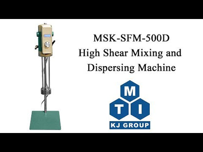 High Shear Mixing and Dispersing Machine (14K rpm) w/ 3 Heads-MSK-SFM-500D-LD