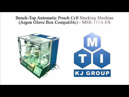 Bench-Top Automatic Pouch Cell Stacking Machine with Hybrid Stacking Modes (Max.110 mm L x 100 mm W), Glovebox Compatible - MSK-111A-PES