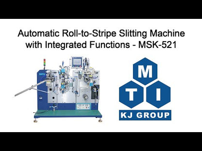 Automatic Roll-to-Stripe Slitting Machine with Integrated Functions of Electrode Cutting, Tab Welding, and Taping-MSK-521